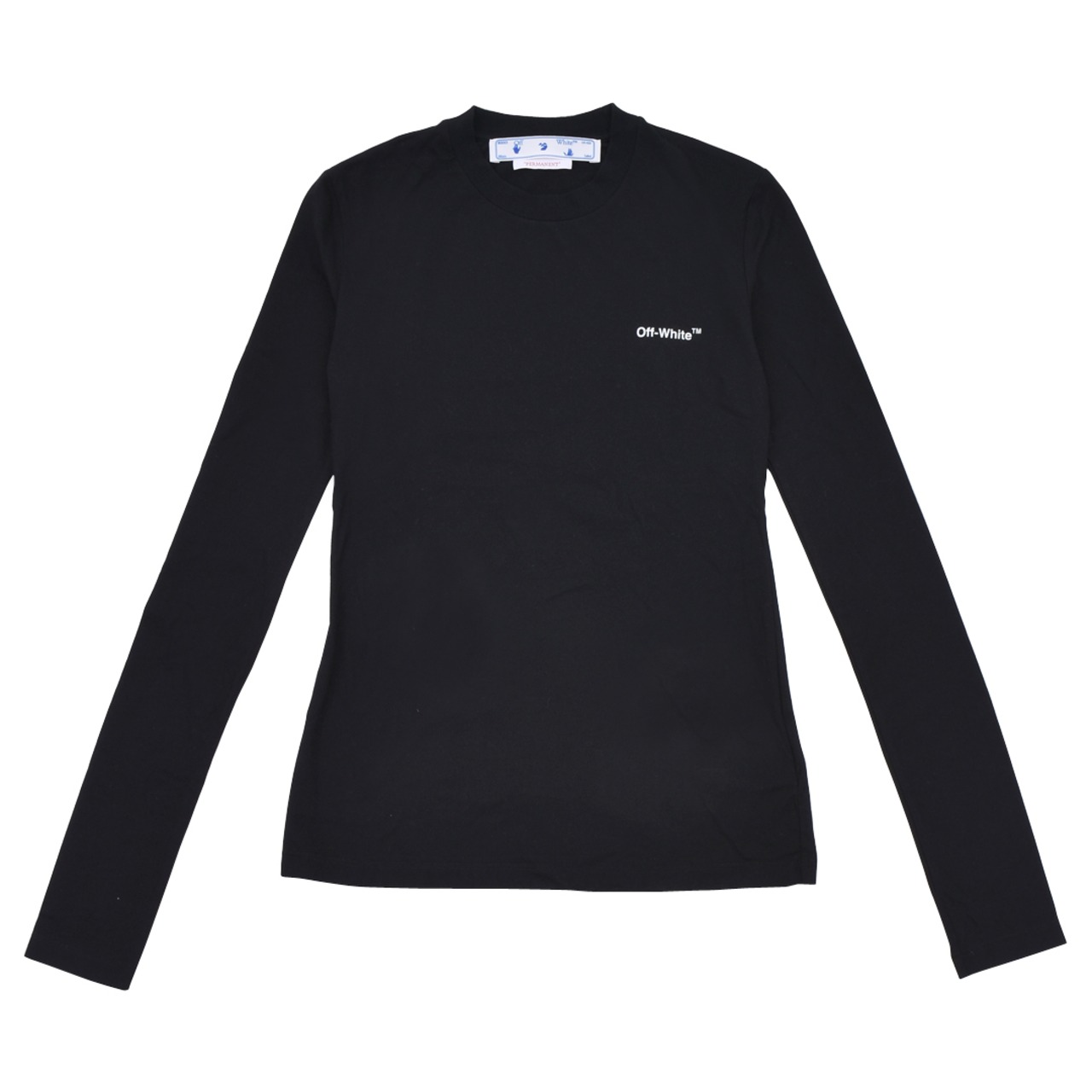 Off-White  DIAG LS T-SHIRT BLACK WHITE (WOMEN) - 1