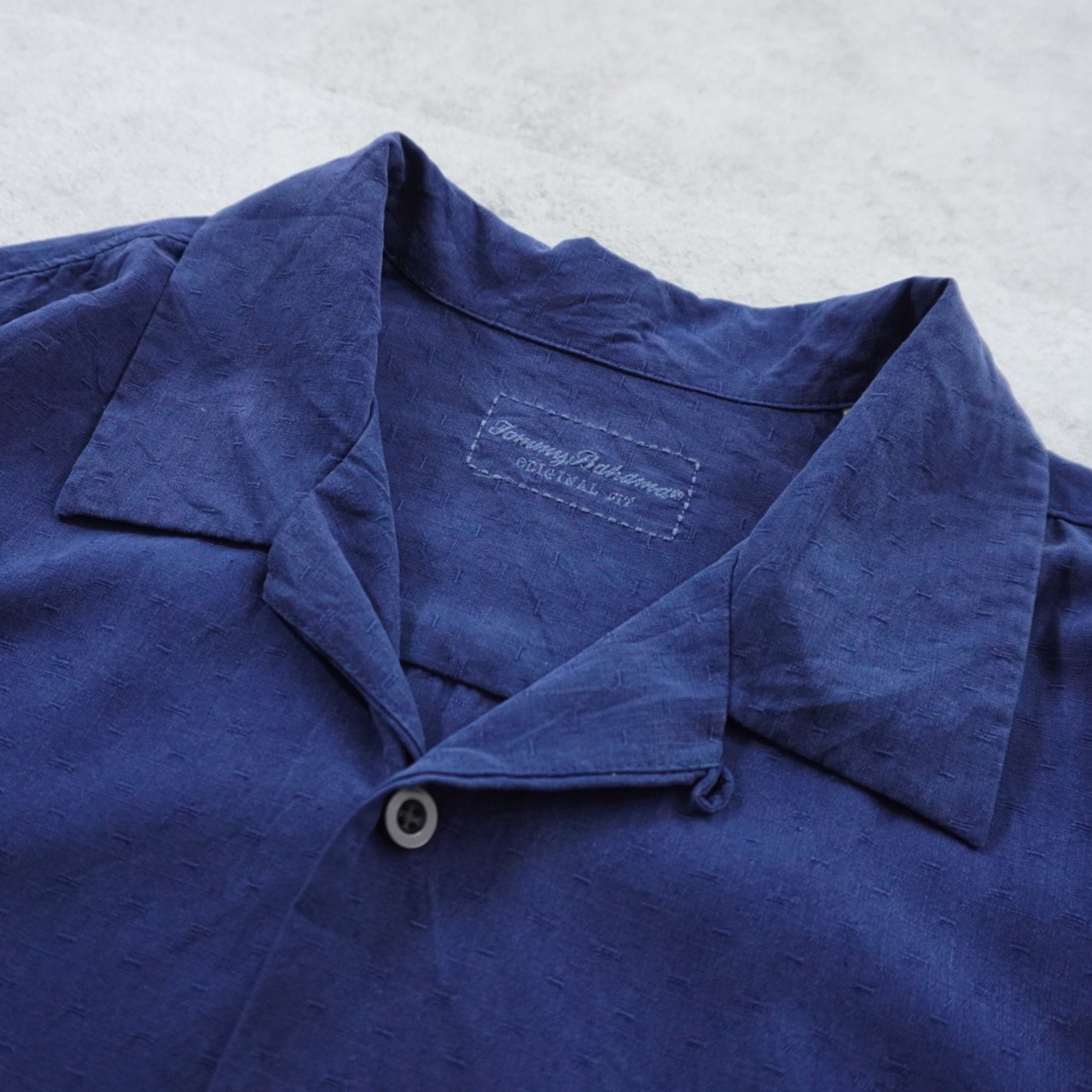 Tommy Bahama Silk open-collar shirt blue [XL] 古着 - 4