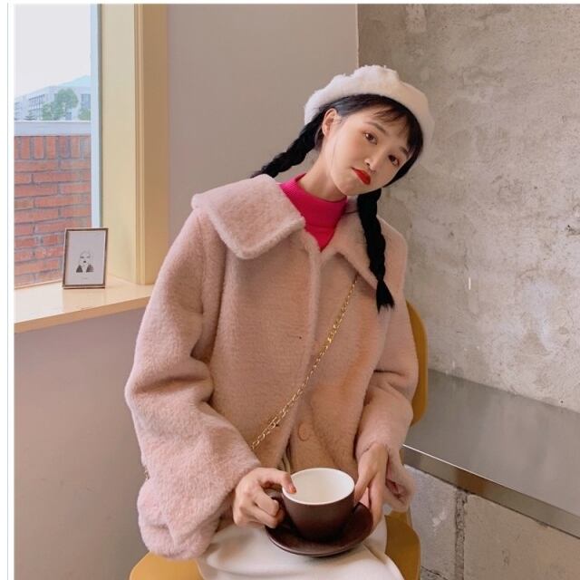 韓国 冬服 レディース 大きいサイズ カジュアル ショート丈 ジャケット