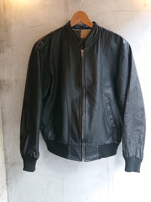 1980s VINTAGE LEATHER JACKET ④