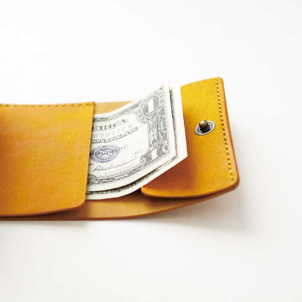 めっちゃ入る 三つ折り財布【イエロー】（受注生産品） | セミオーダー