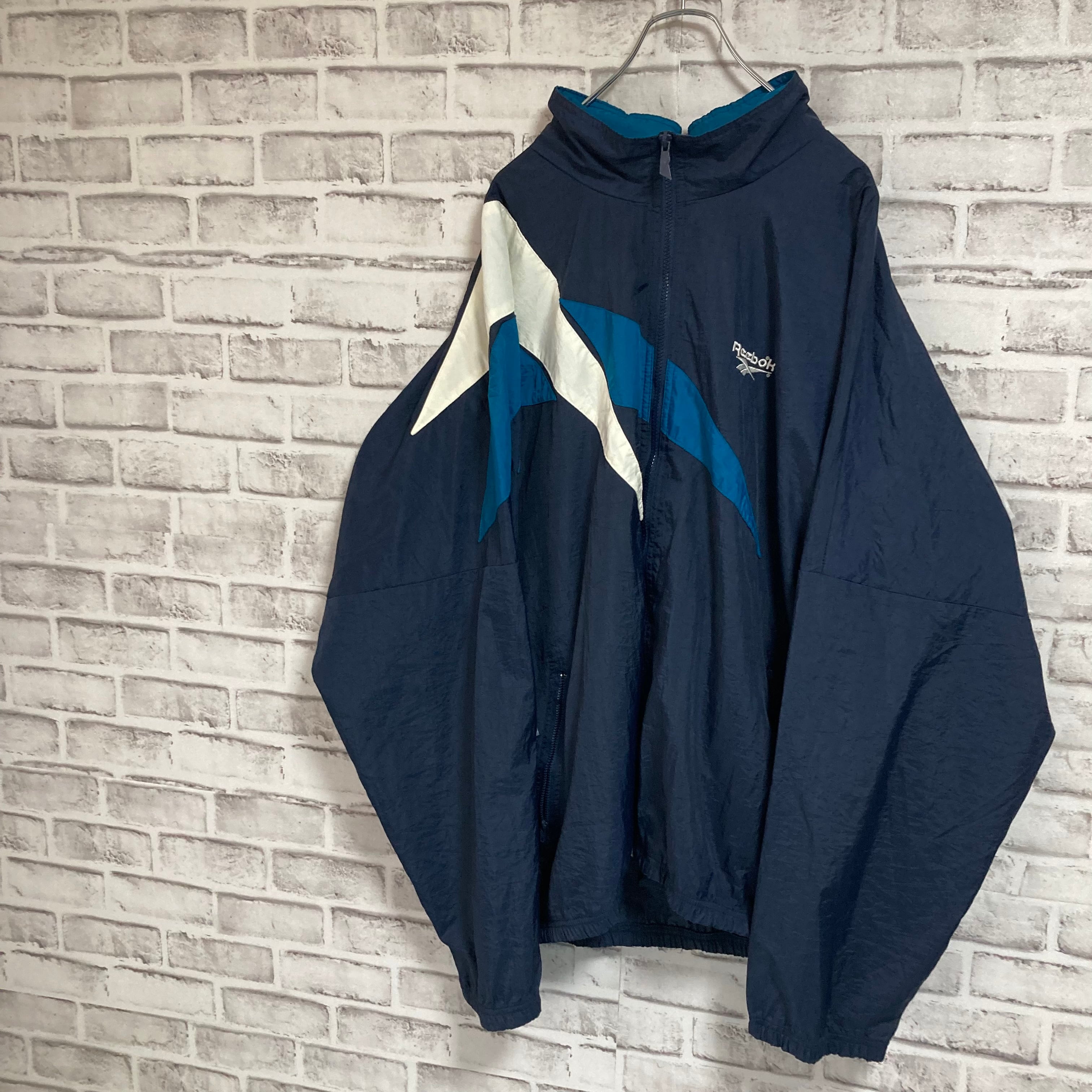 Reebok】Nylon Jacket 2XL 90s リーボック ナイロンジャケット 切替 ...