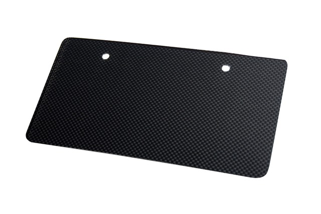 Carbon License plate base