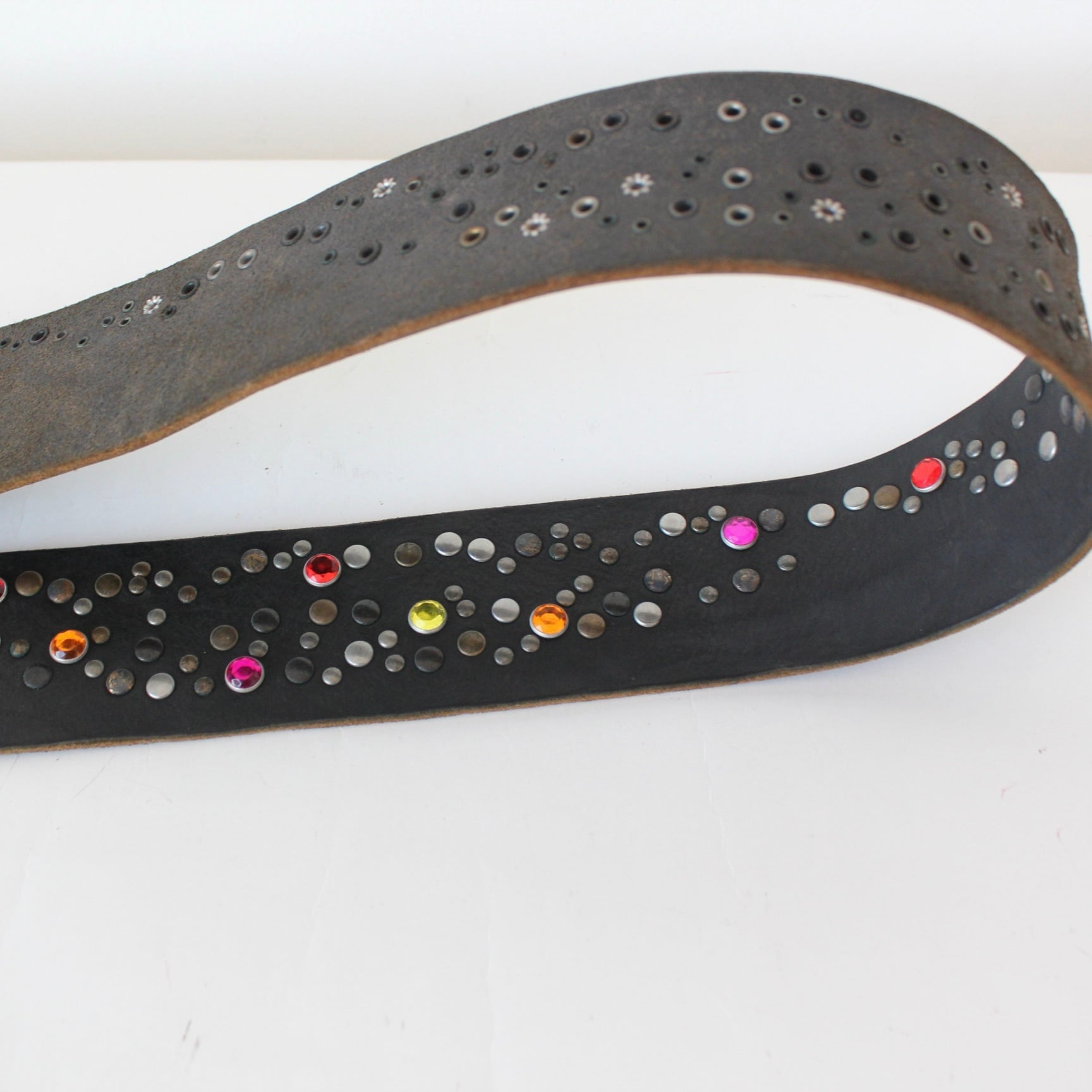 D.I.Aビジュー付き 黒ベルト 楽天市場】ビジューストーンギャルベルト レディース ベルト 春