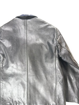 Special 40-50s Corbusier Leather Jacket Wool Collar