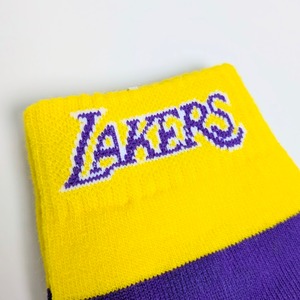 【 Los Angeles Lakers / ロサンゼルス レイカーズ 】 crew socks / クルーソックス / 靴下 / ソックス〚アメリカン雑貨 アメトイ〛