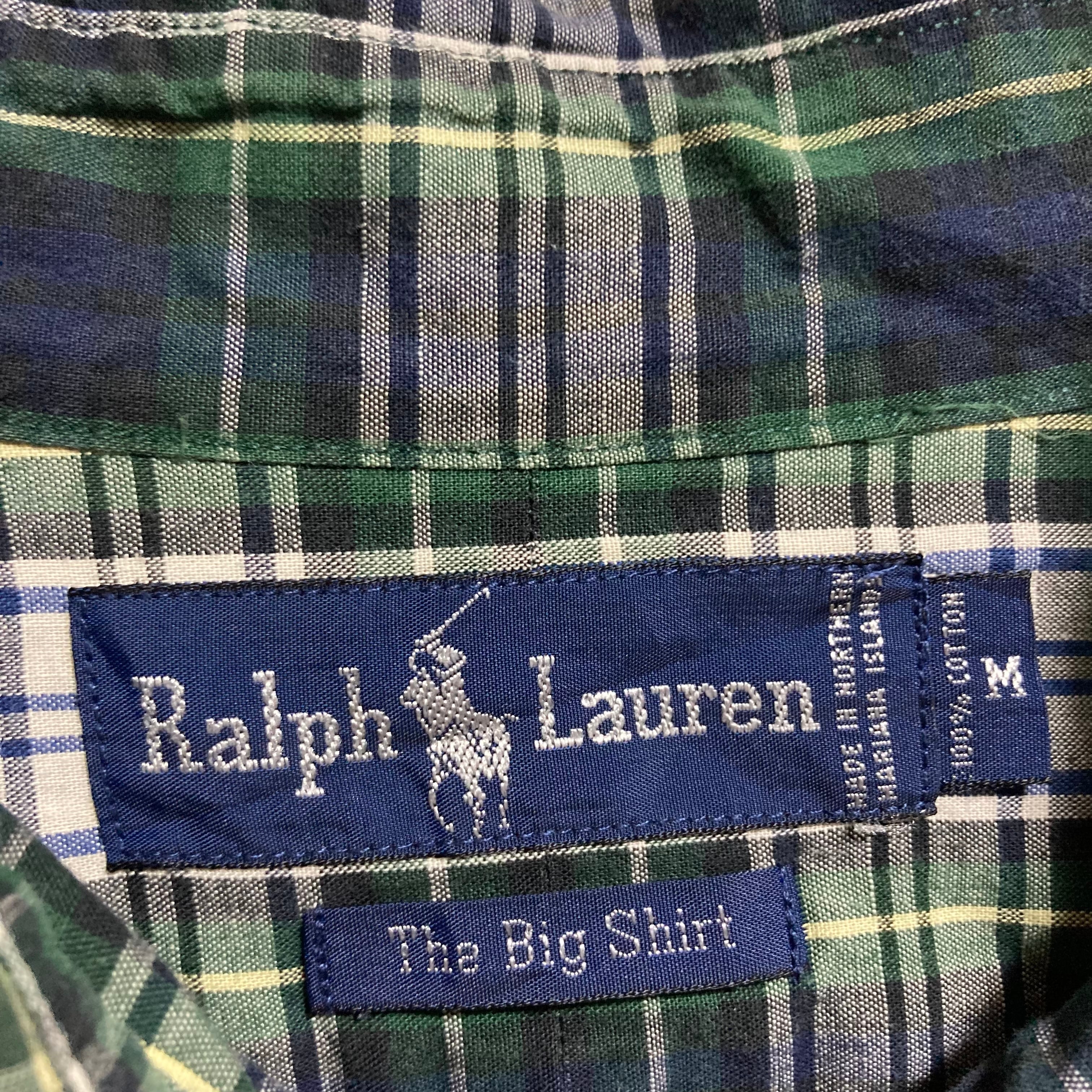 Ralph Lauren】L/S Check Pattern BD Shirt XL相当 90s ラルフローレン ...