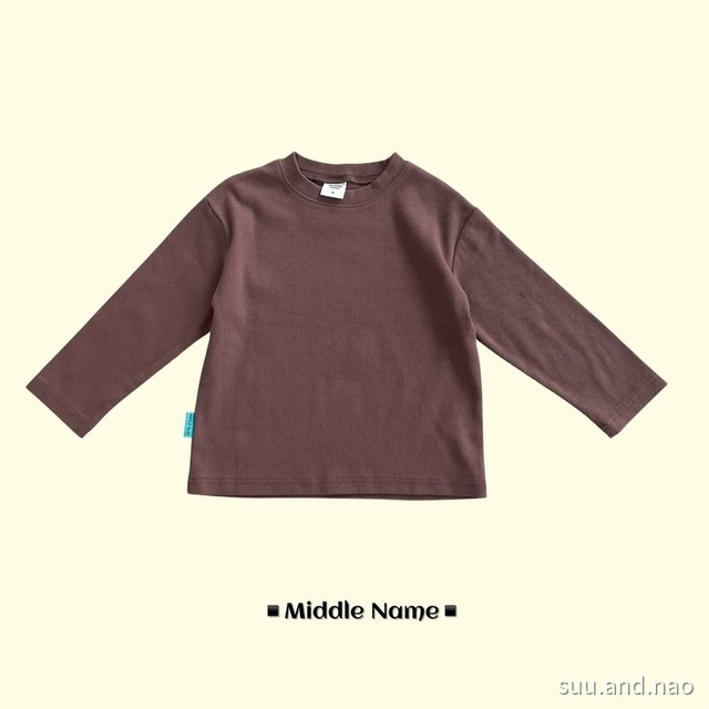 取寄:middlename 細リブベーシックT※送料無料