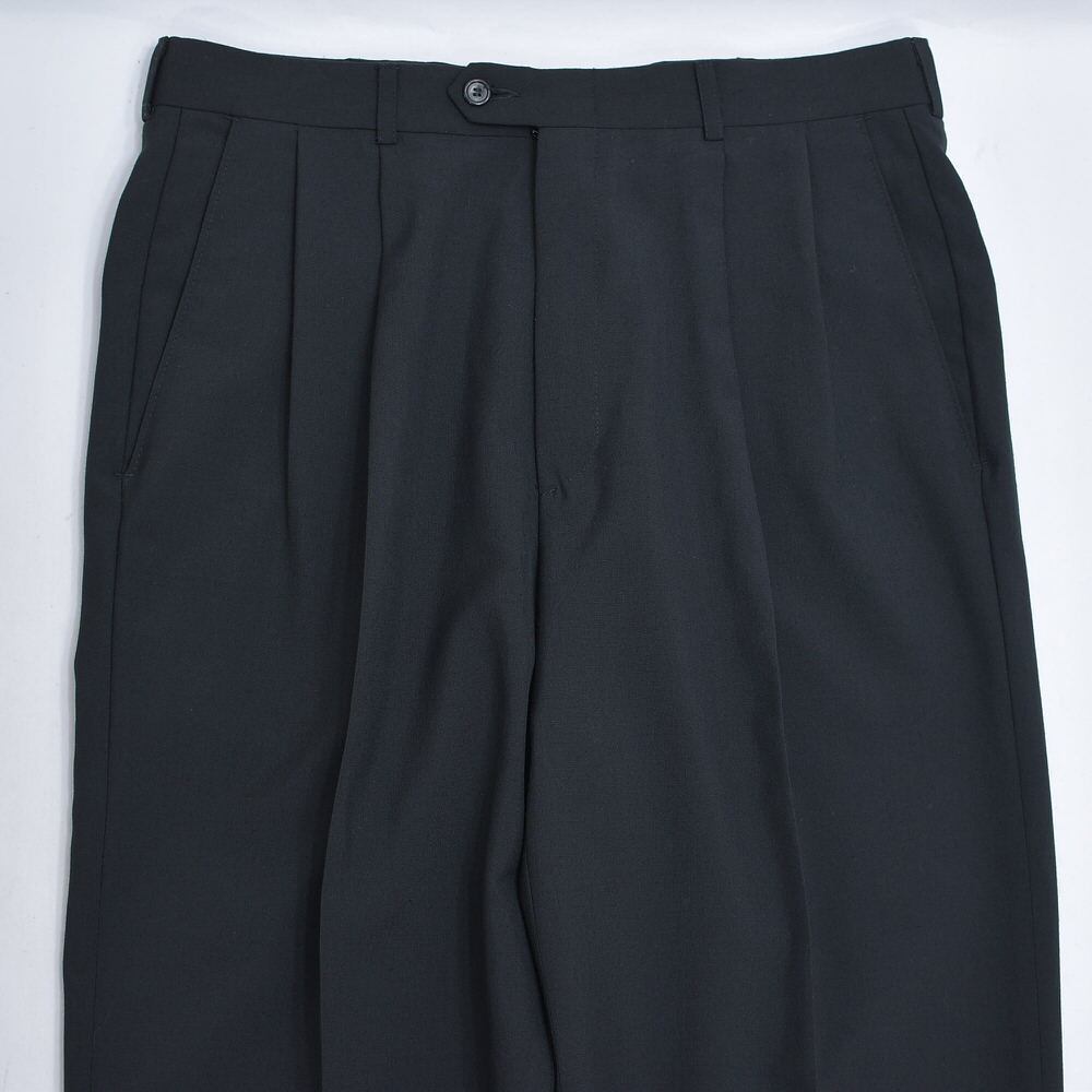 00s メキシコ製 haggar black label ハガー ワイド 2タック スラックス