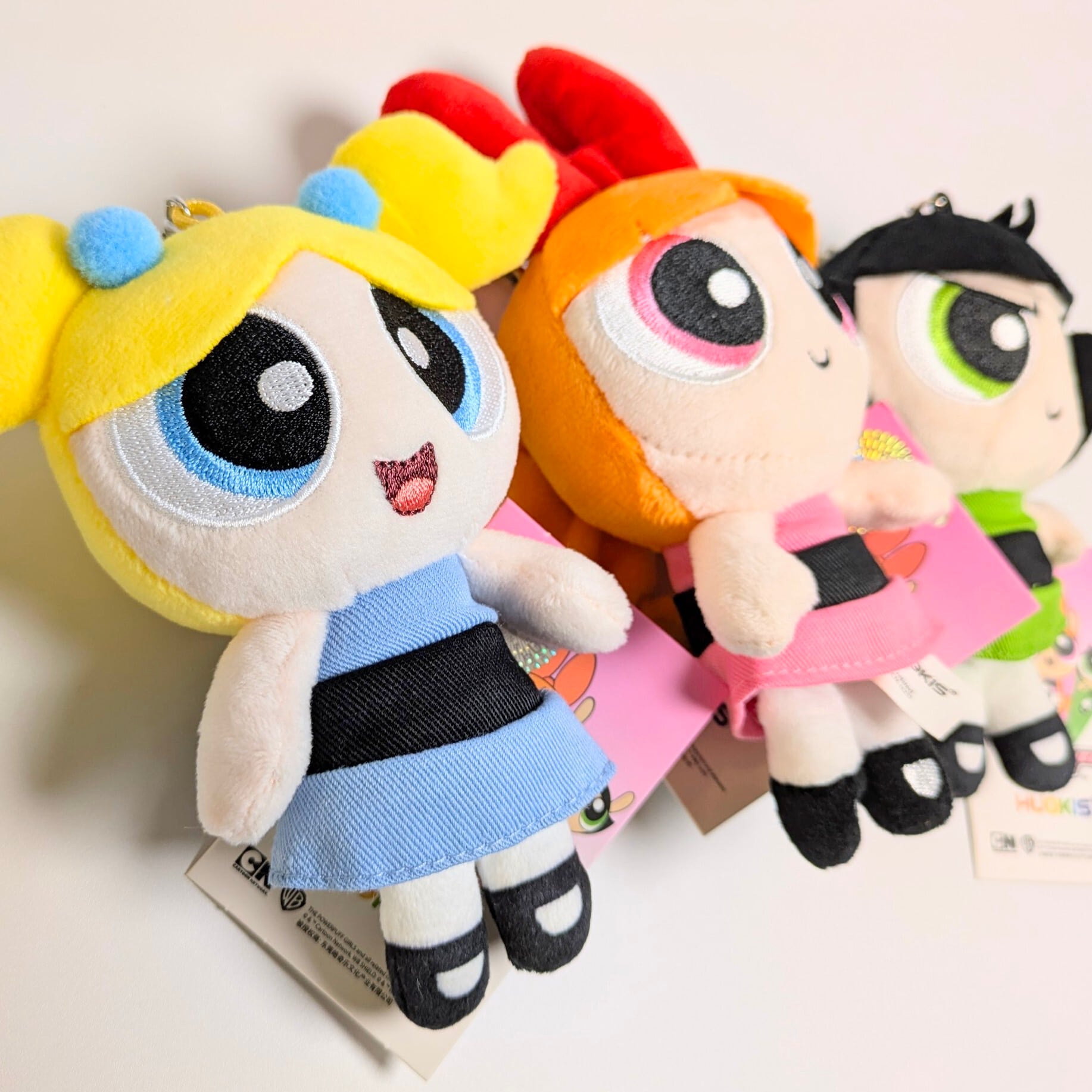 【 The Powerpuff Girls ( パワーパフガールズ ) 】 ぬいぐるみキーホルダー / plush Keychain / マスコット 〚アメリカン雑貨 アメトイ〛