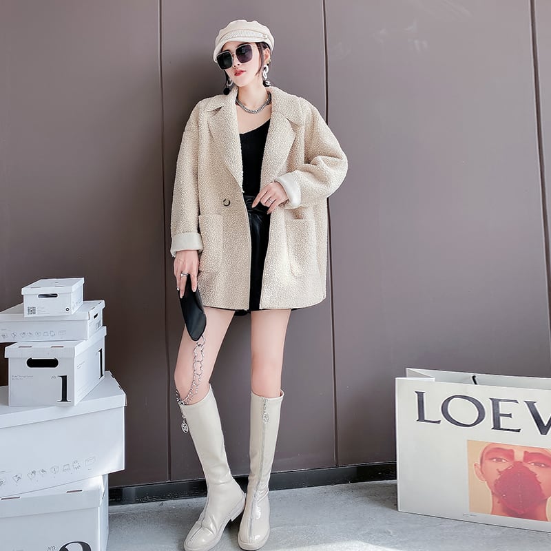 オータムウィンターコート 大きめサイズ 秋物 冬物 ミックスインファッション99523412178