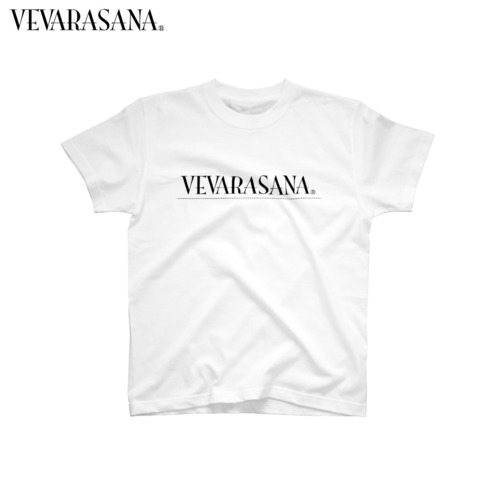 VEVARASANA®︎ ロゴTシャツ WHITE