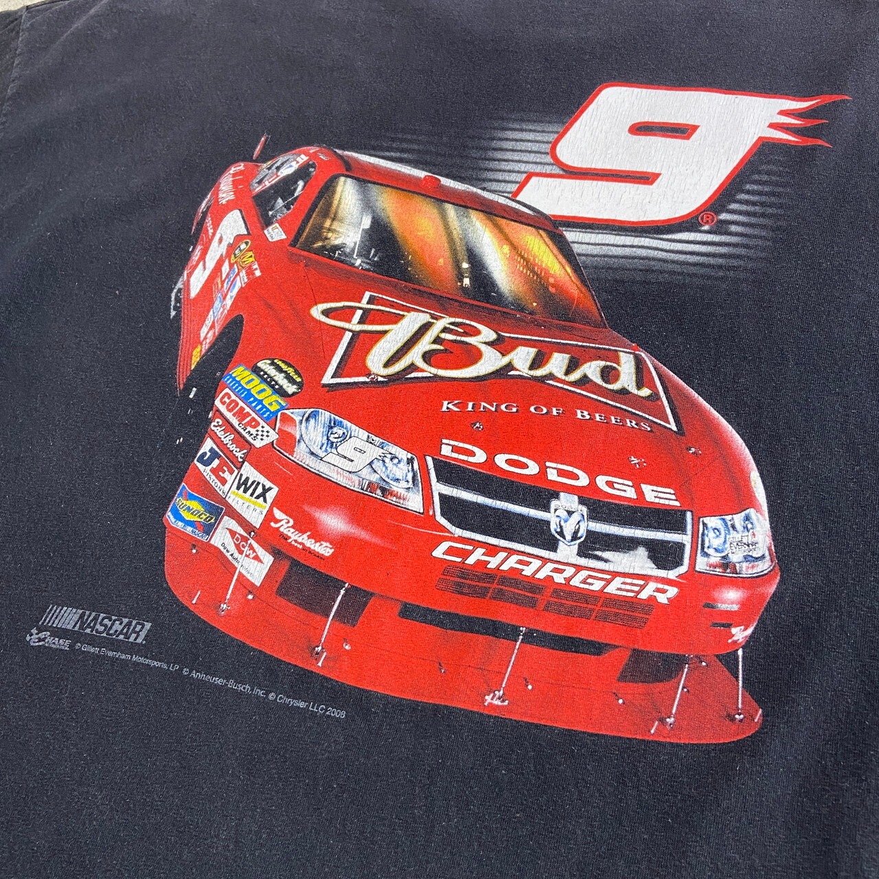 00年代 NASCAR ナスカー 企業ロゴ レーシングプリントTシャツ 