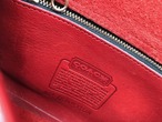 AMERICA 1990’s OLD COACH “Red Leather” shoulder bag