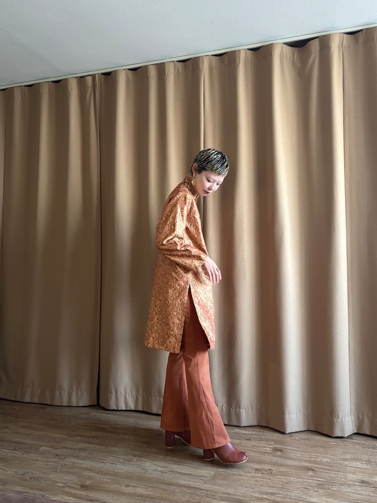 JUNAID JAMSHED embroidery pattern tunic-5072-11