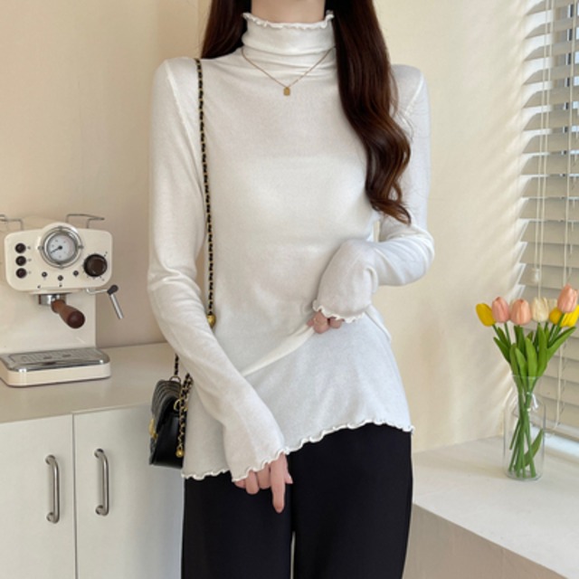 トップス デート カットソー ニットソー セーター 袖あり 長袖 スリム タイト 細身 かわいい 大人可愛い きれいめ シンプル カジュアル 大人 上品 おしゃれ お洒落 主役級 存在感 春 秋 冬 10代 20代 30代 レディース 女性用 OL 学生 デート お出かけ 公園デビュー 女子会 休日 イベント 旅行 着回し 普段使い ファッション コーデ 楽ちん モテ トレンド 流行 インスタ映え M L XL 2XL ゆったり ゆる 白 ホワイト 黒 ブラック