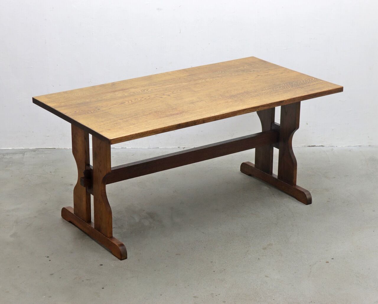 年末・年始SALE ビンテージ ダイニングテーブル 作業台 古いテーブル ダイニングテーブル 正方形 作業台 木製 昭和初期 収納