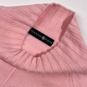 カシミヤ100% 高島屋 TAKASHIMAYA タカシマヤ ハイネック ニット セーター M /パウダーピンク系 レディース