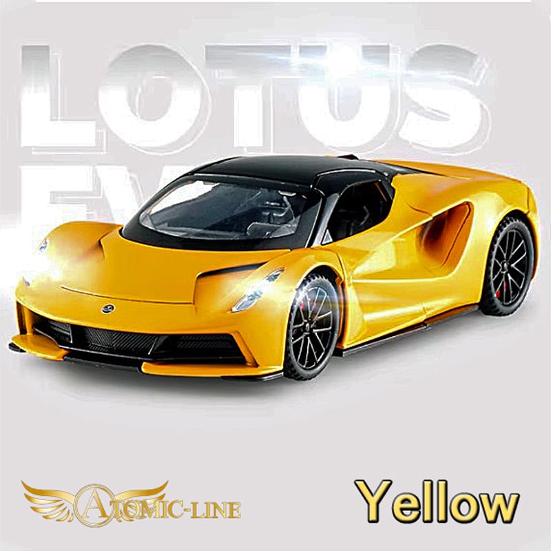ロータス EVIJA エヴァイヤ 1/32 ミニカー 全3色 ライト点灯 合金