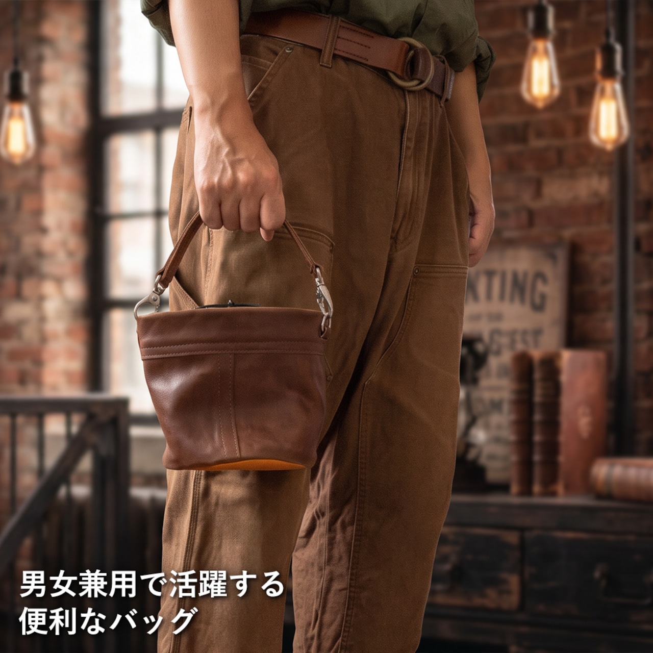 バケツバッグ ホースハイド