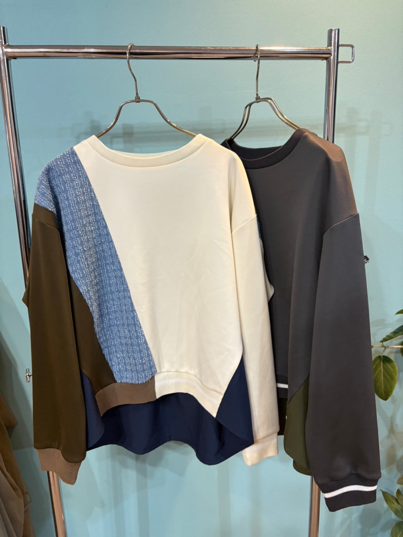 GALENA  デニム×ボンディングトップス　70060-4150