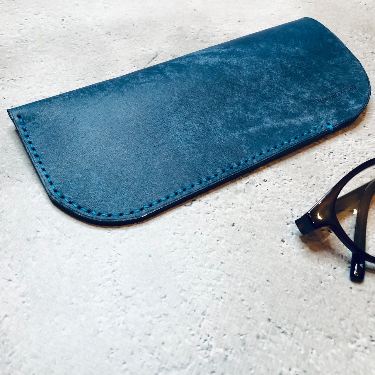 【GLASSES CASE】眼鏡入れ　コバルトブルー