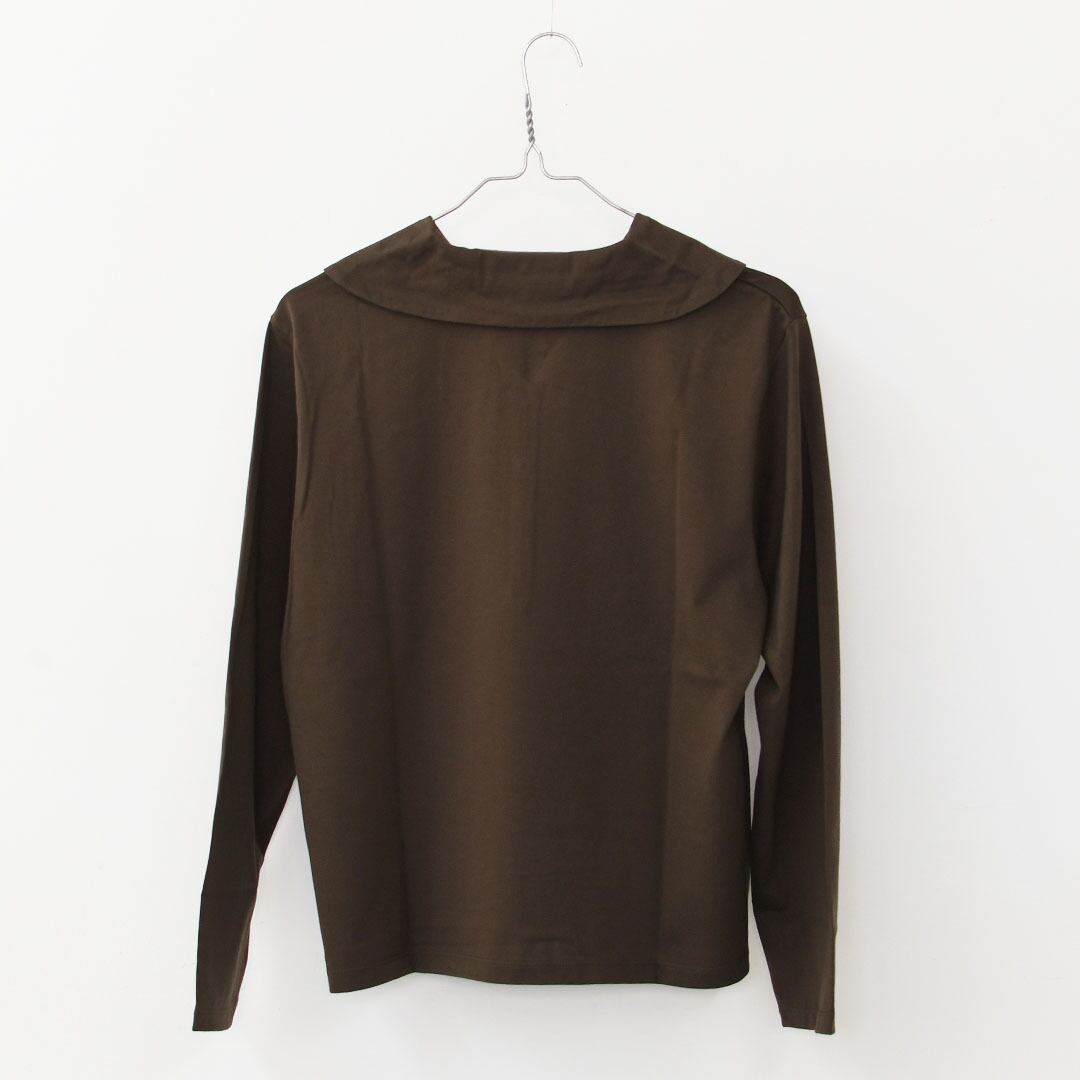 mizuiro ind [ミズイロ インド] wide collar polo shirt [3-210053