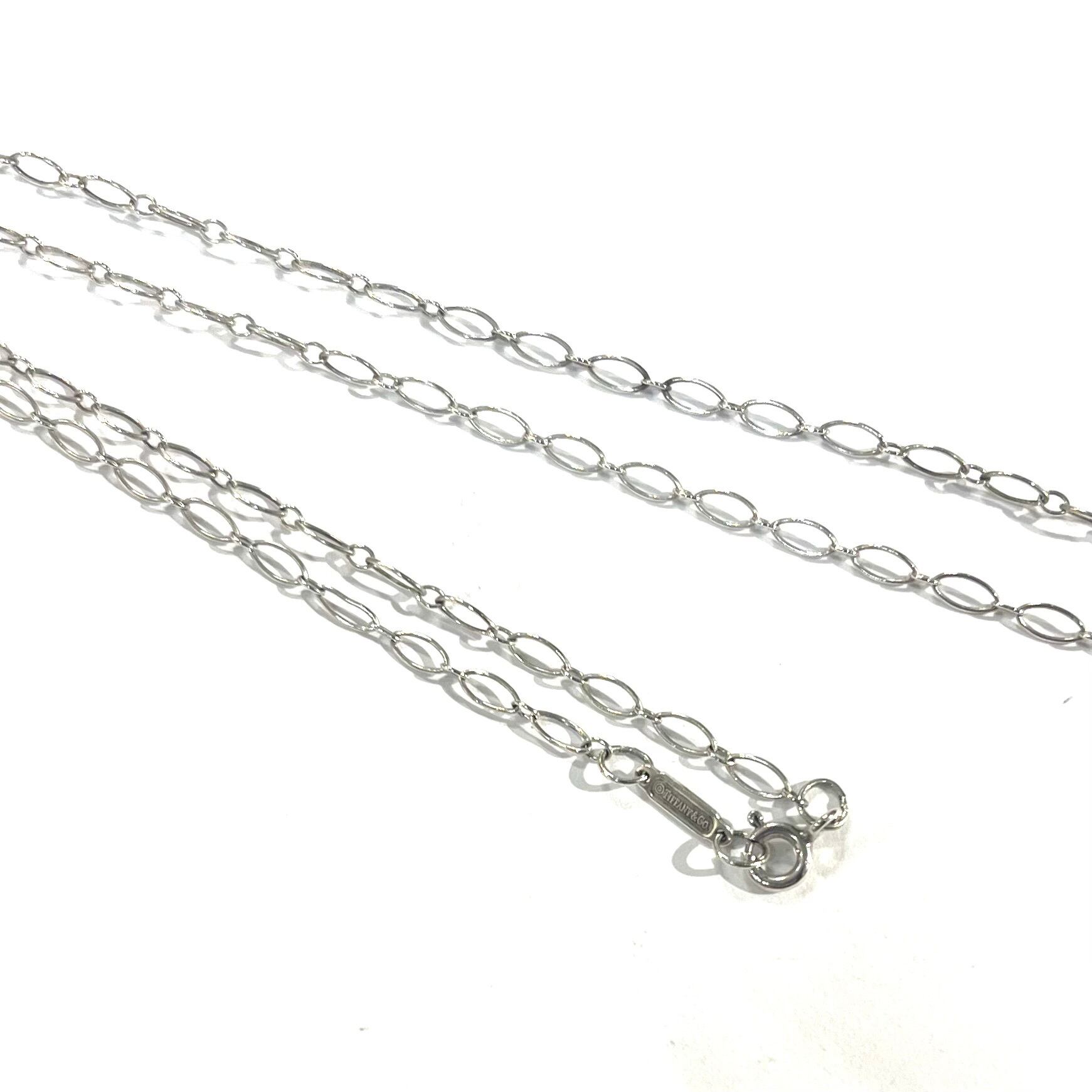 TIFFANY & Co】2992 ロングオーバルチェーン ネックレス 62cm シルバー
