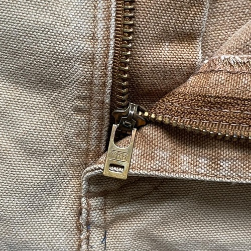 メキシコ製 ブラウン ダブルニー Carhartt B136 BRN 38×32 詳細写真7