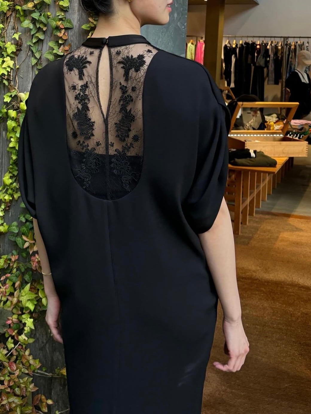 24SS】Mame Kurogouchi マメクロゴウチ /Back Satin Crepe Georgette  