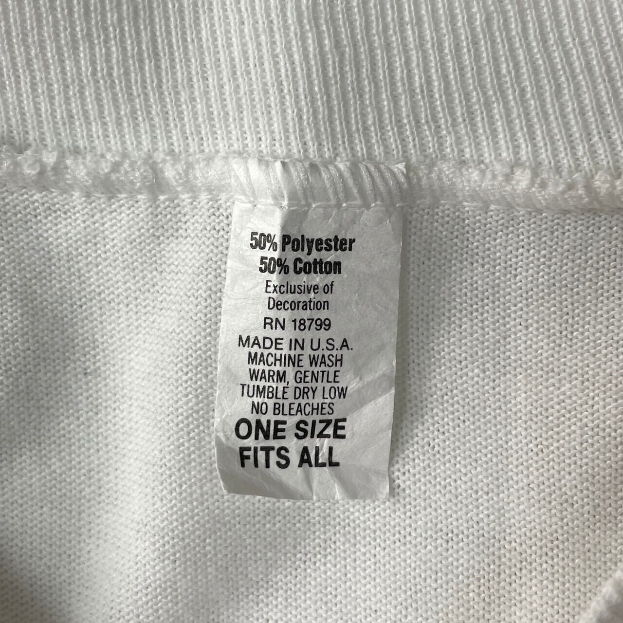 【アメリカ❗️】USA製　80s プリントロゴ半袖Tシャツ4XLビッグサイズ