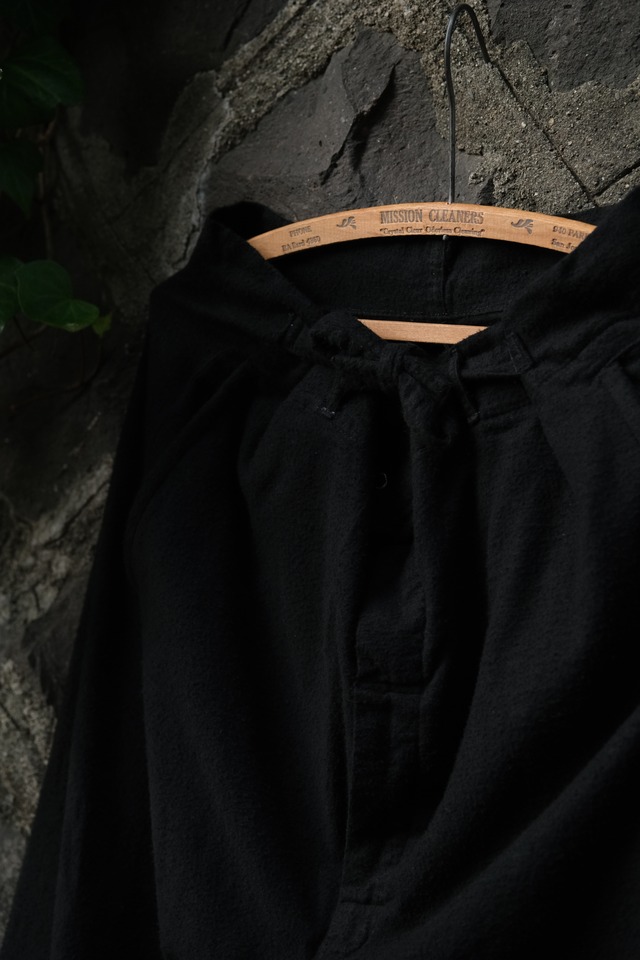 Utah／40's "US ARMY" pajamas pants／black to dye