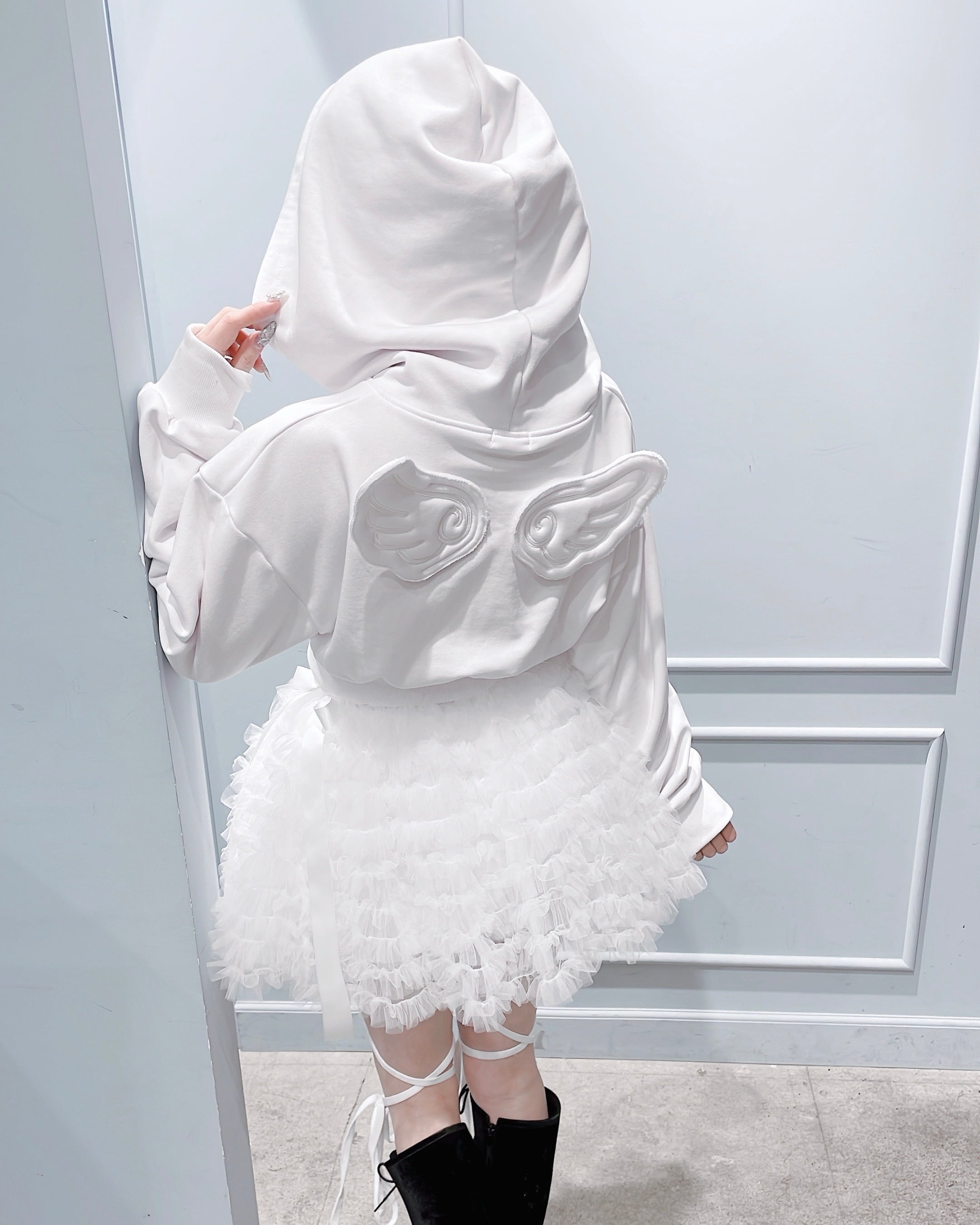ショートウィングパーカー エンジェルウィングパーカー S/S エンジェルウィングショートパーカー | lilLilly official webstore