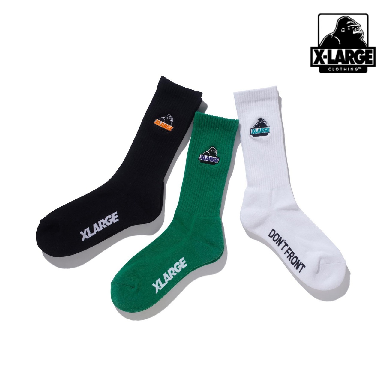 【XLARGE】SLANTED OG EMBROIDERED SOCKS