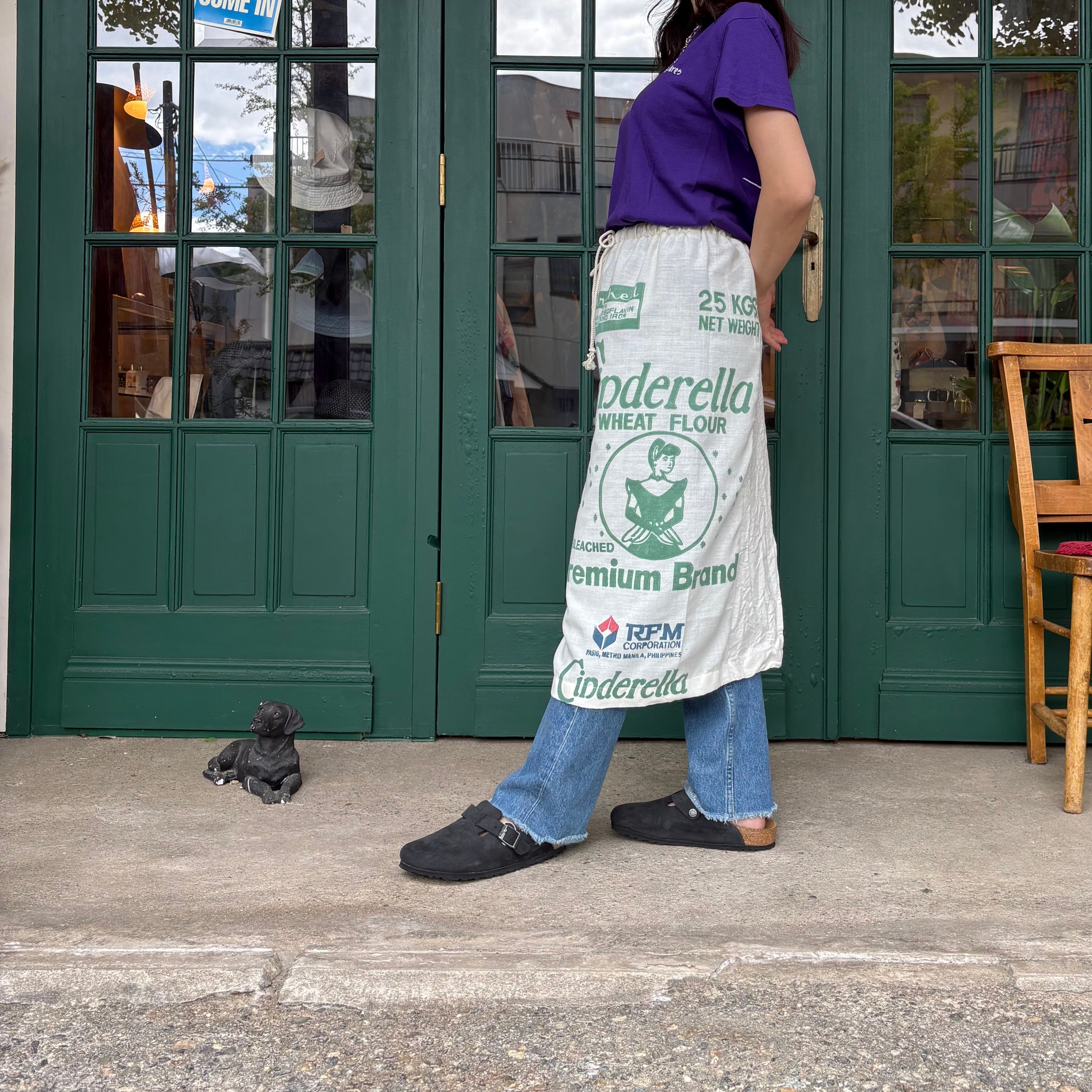 Vintage Cinderella Feed Sack Apron