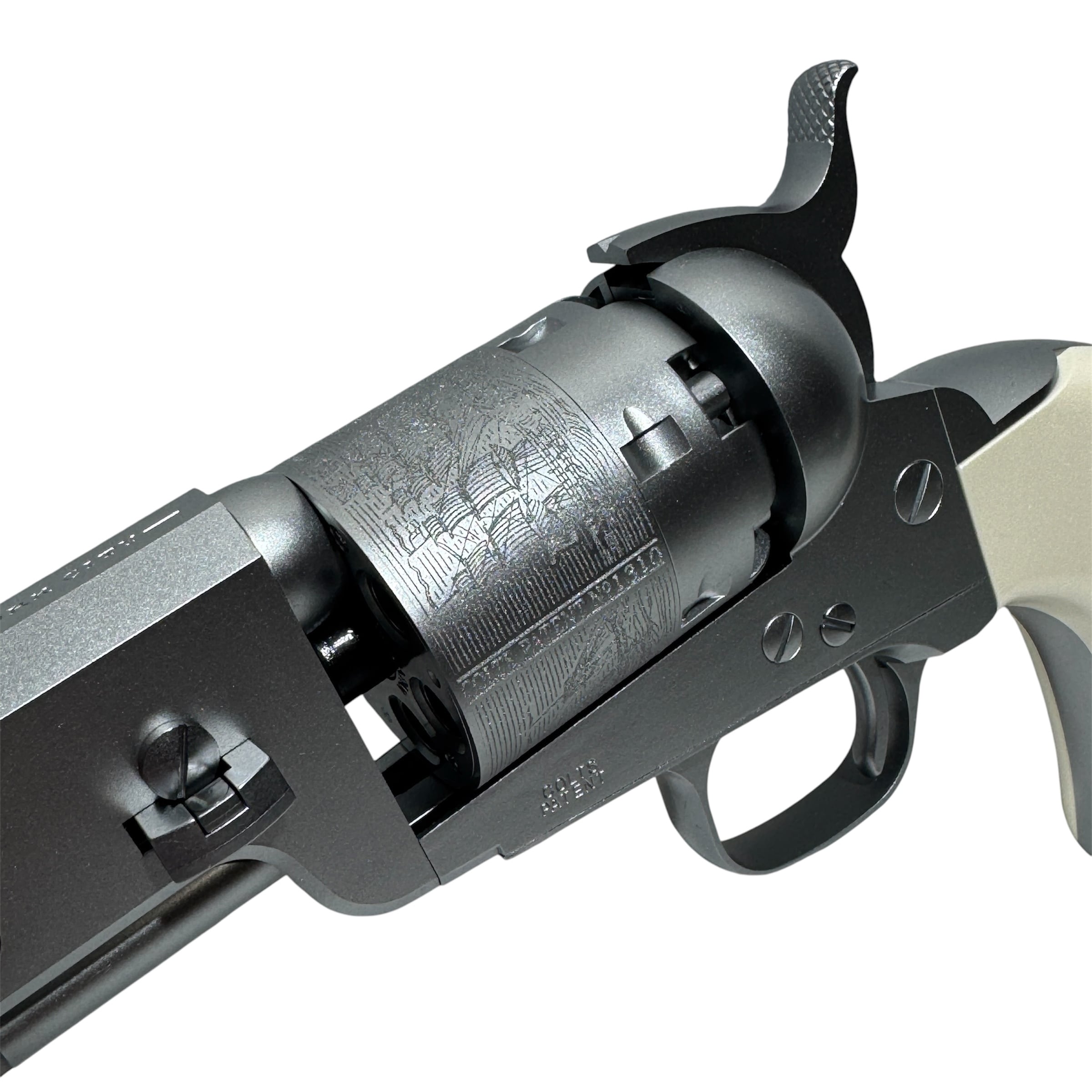 ゲリラSALE)【東京マルイ】 エアーリボルバーPRO M1851 NAVY シルバー