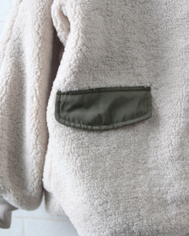 【FURRY】ボアスタンドミリタリーコート　(251241)