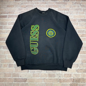OLD GUESS LOGO SWEAT SHIRT BLACK