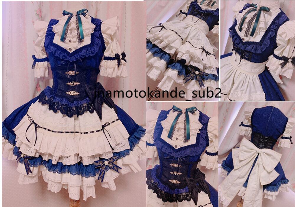 コスプレ衣装 東方Project 十六夜咲夜 メイド服 大きいサイズ L 中古品 