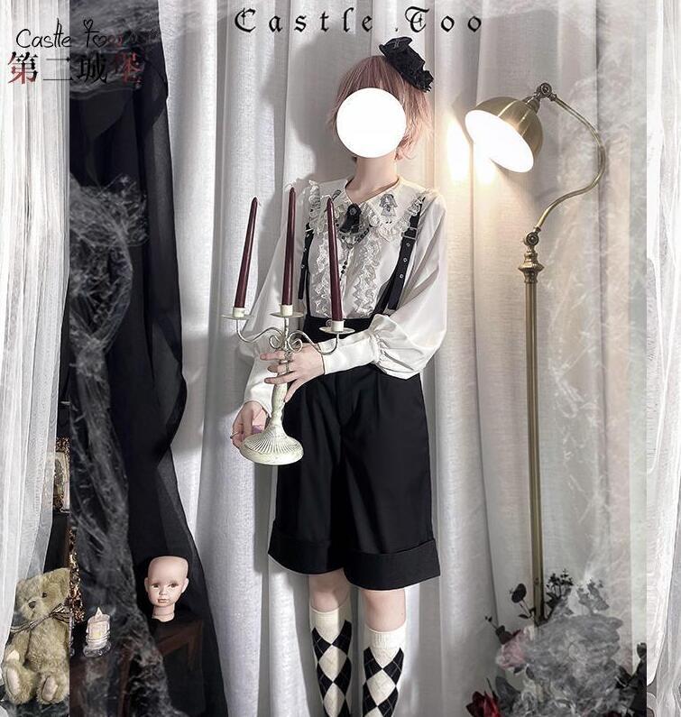 王子系 皇子系ロリィタ 少年装 CastleToo サスペンダー ハーフパンツ