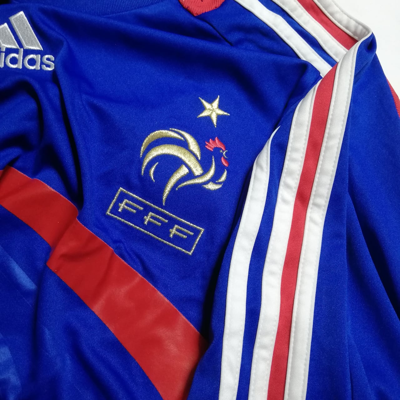 訳あり]フランス代表 2008 adidas ホーム半袖 ユニフォーム #12 HENRY
