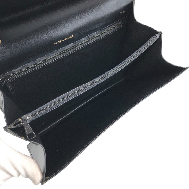CELINE セリーヌ ハンドバッグ ブラック ホースビット レザー トップハンドル vintage ヴィンテージ オールド 68wnsk