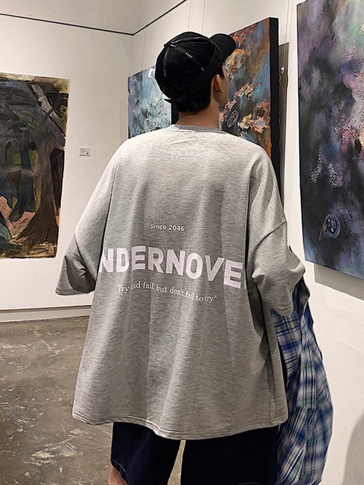 全2色 Tシャツ カットソー プリント カジュアル おしゃれ