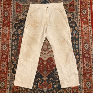 Dickies ペインターパンツ ワークパンツ ホワイト ペイント W33 L30表記 W84cm ペンキ ディッキーズ アメカジ 90s リアルワーク 00s