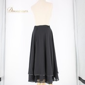 社交ダンス 衣装 スタンダード スカート レッスンウェア レディース Livre claire 黒 ブラック系 無地 シンプル フォーマル 上品 ショートスカート ダンスウェア 膝丈 スカート 体型カバー ゆったり伸縮性 レディースファッション おしゃれ 結婚式 パーティー イベント コーディネート トレーニング 着回し 購入 楽チン かわいい クラシック 使いやすい