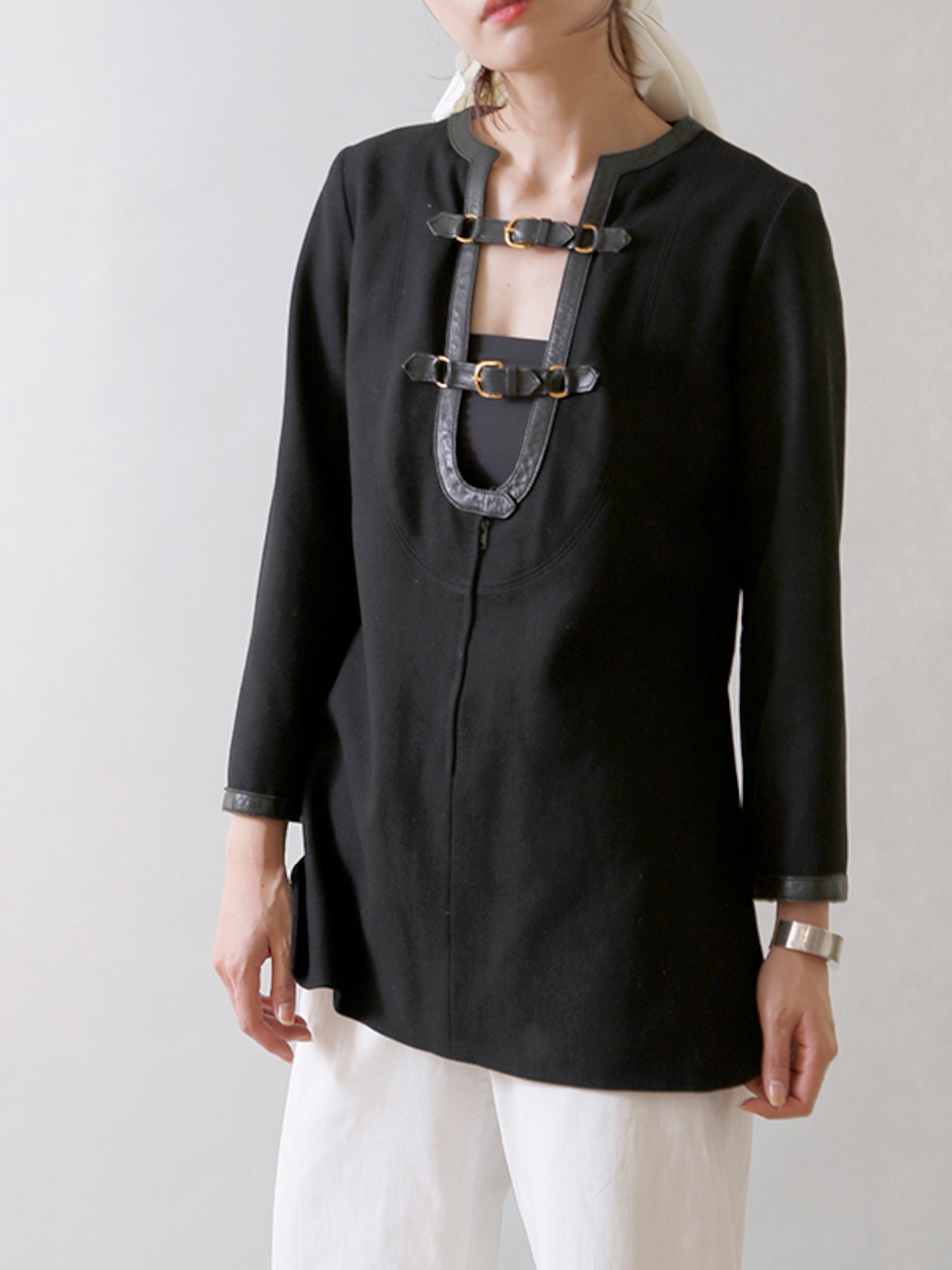 1960's Hermès / Wool Smock Wool Blouse