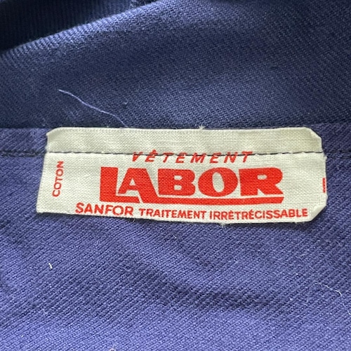 60s LABOR コットンツイル フレンチワークジャケット 詳細写真2