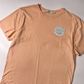 MAISON KITSUNE PARIS メゾンキツネ ×hotel olympia プリント 半袖Tシャツ M/コーラルピンク