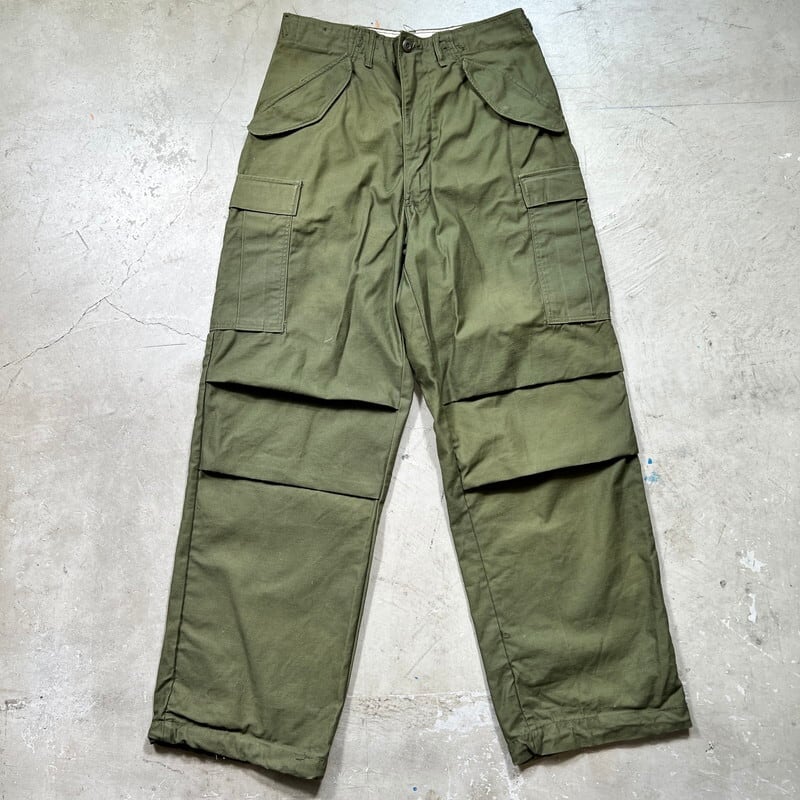 70's U.S.ARMY M-65 フィールドパンツ WINFIELD MFG CO DSA100-74-C-0084 米軍 SERVALジッパーSMALL-LONG W32相当 USA製 希少 ヴィンテージ BA-1919 RM2338H