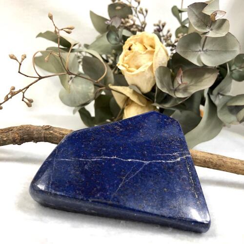 ラピスラズリ 原石 磨き フリーフォーム 天然石 パワーストーン １２月